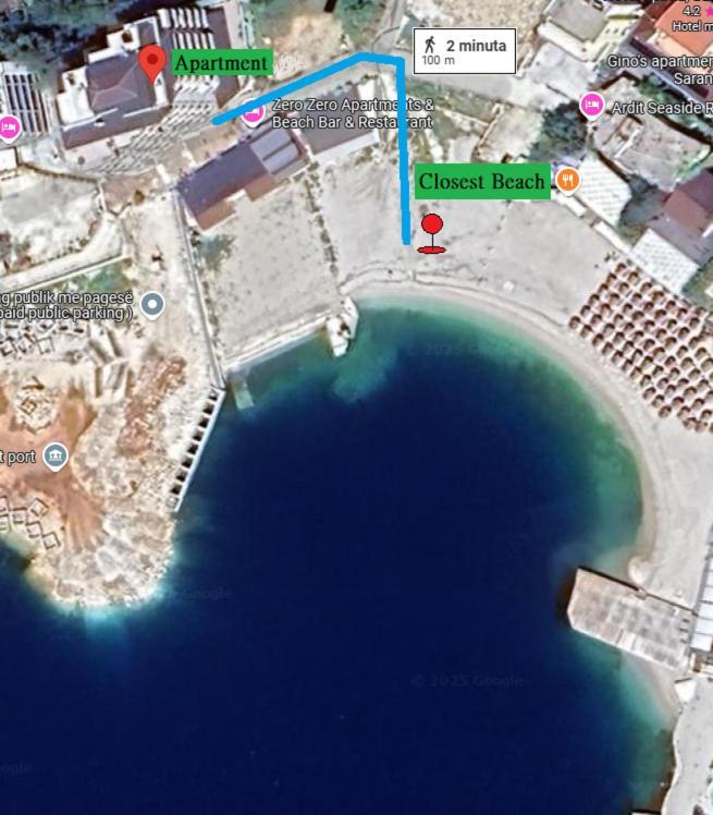 Agora Sea View Apartment Sarandë Eksteriør billede